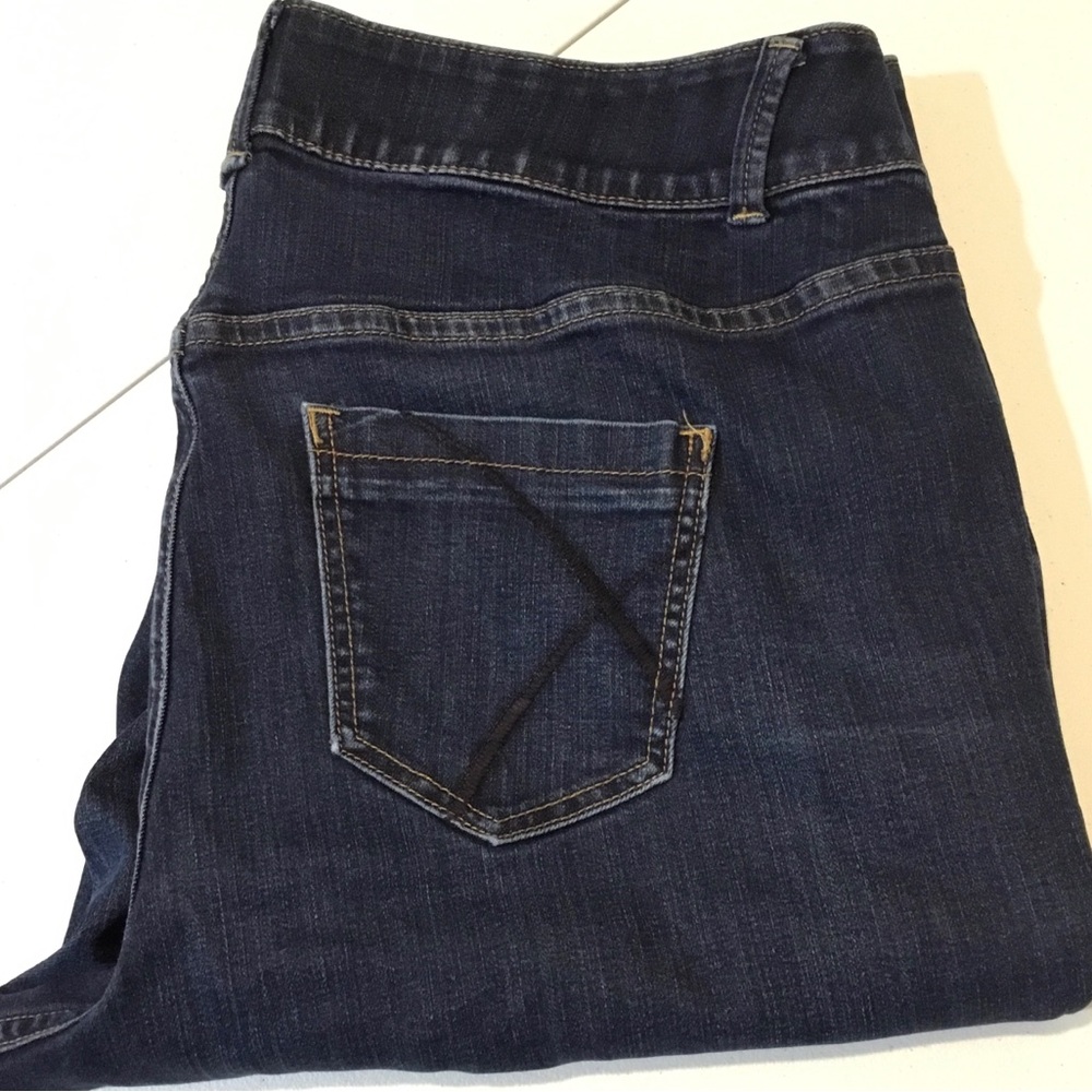 Lane Bryant Dark Indigo  Jeans
Straight leg with Boot Kick Bottom